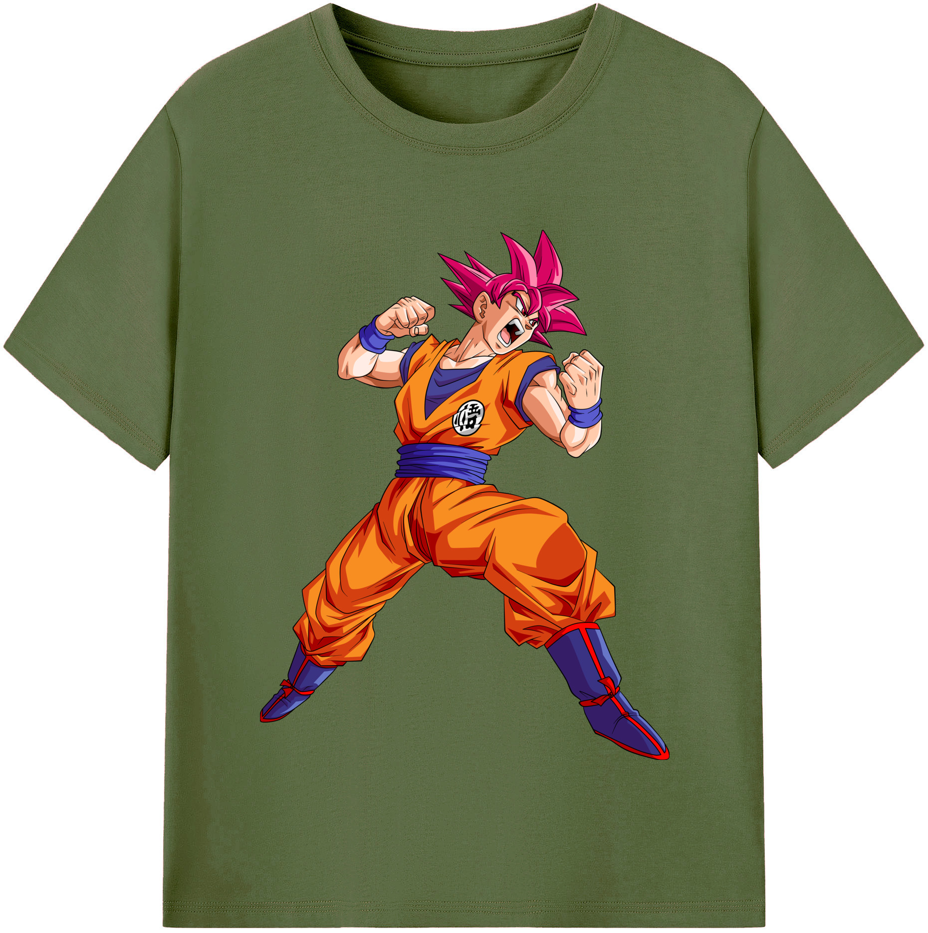 （画像用） ドラゴンボール 孫悟空（そん ごくう）Son Goku カカロット DRAGON BALL Kakarotto 綿100％半袖Tシャツ（フロントプリント）